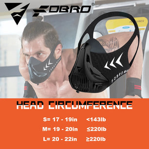 Masque de sport réglable à 48 degrés FDBRO - Simulateur de haute altitude