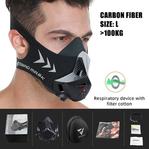 Masque de sport réglable à 48 degrés FDBRO - Simulateur de haute altitude