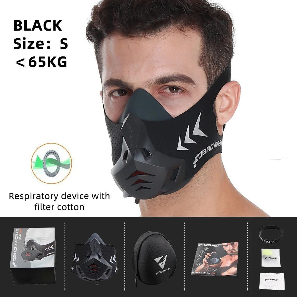 Masque de sport réglable à 48 degrés FDBRO - Simulateur de haute altitude