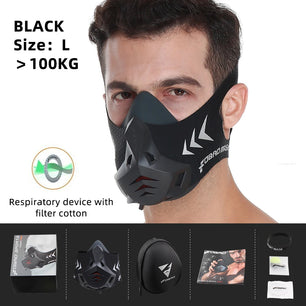 Masque de sport réglable à 48 degrés FDBRO - Simulateur de haute altitude