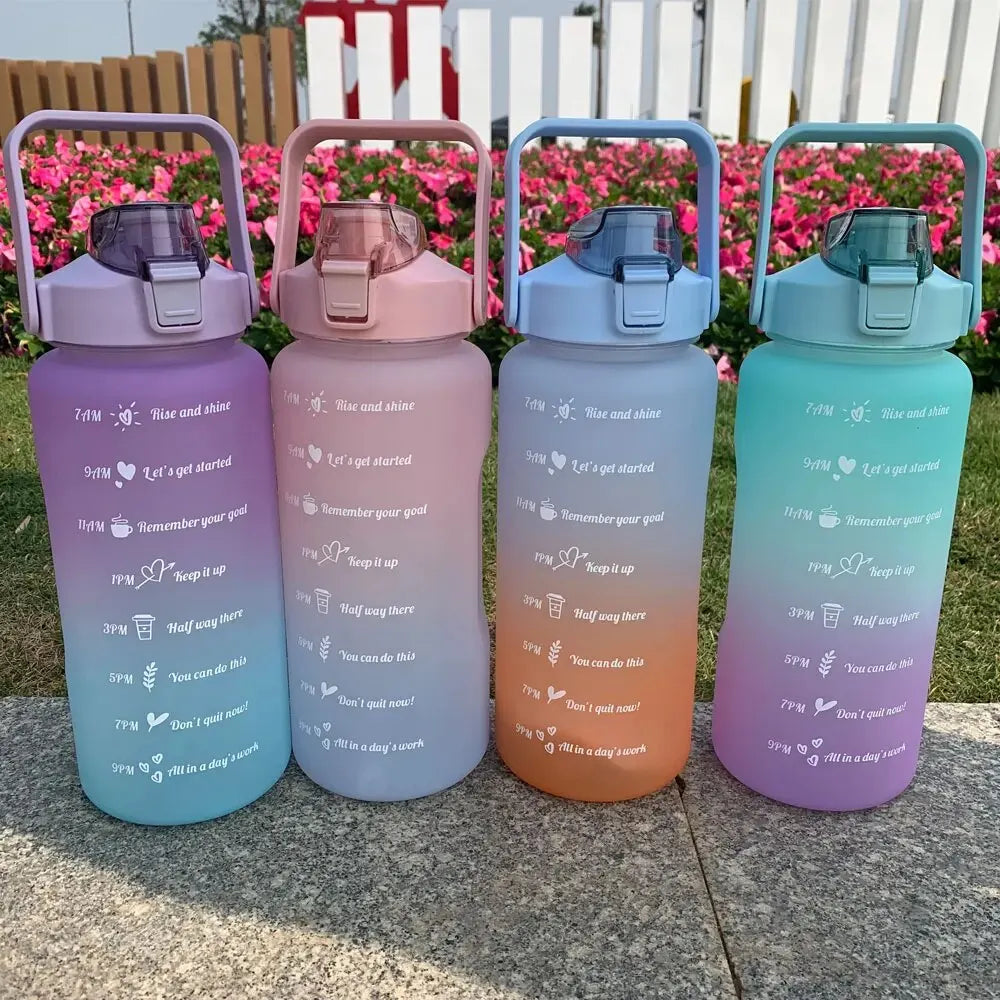 Ensemble de 3 Bouteilles d'eau pour le sport couleurs dégradées KERRASTAZ